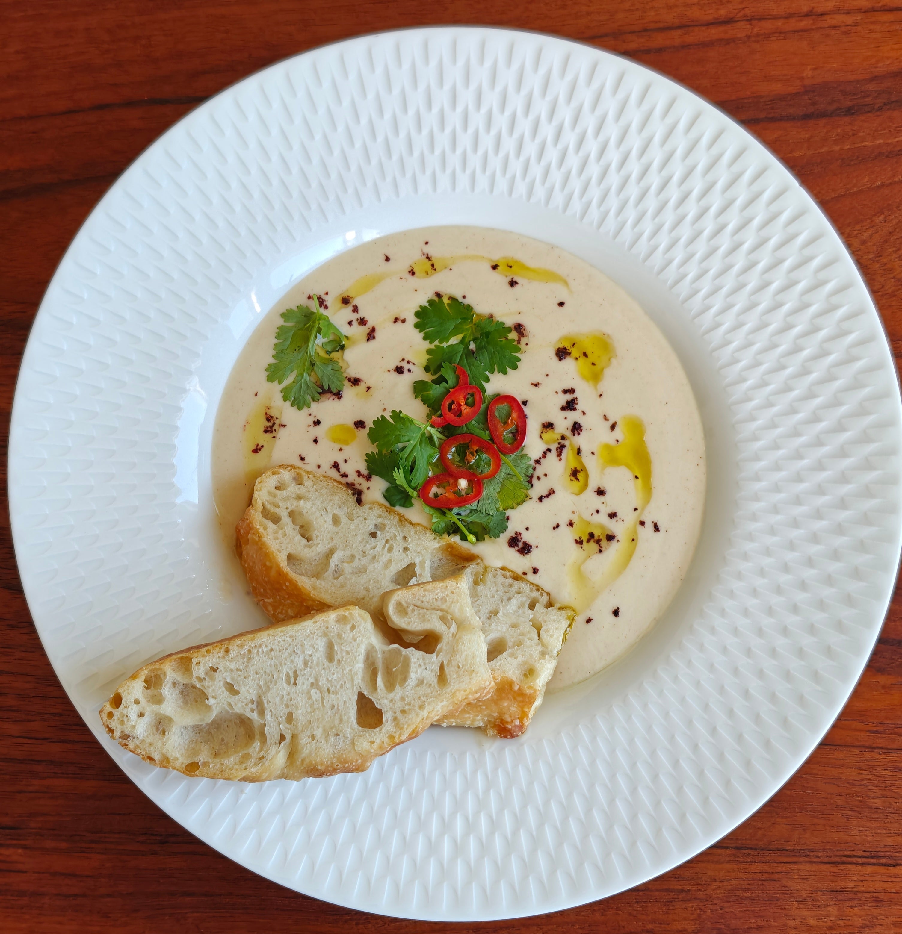 Paahdettu kukkakaalikeitto