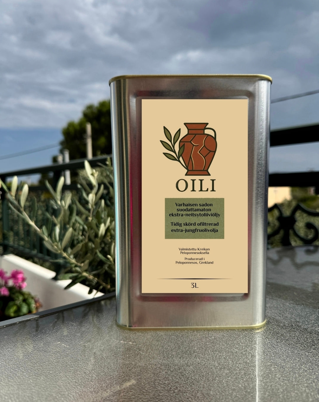 OILI - Varhaisen sadon suodattamaton ekstra-neitsytoliiviöljy 750ml / 3L