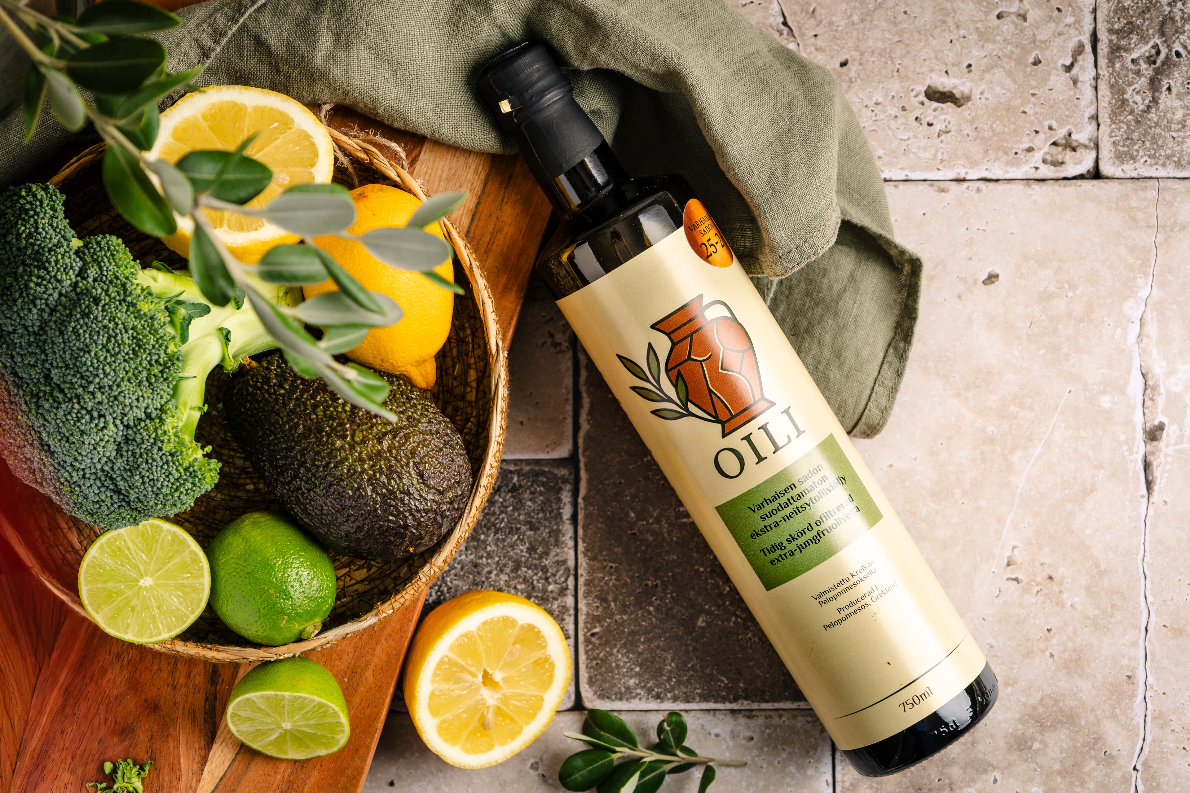 OILI - Varhaisen sadon suodattamaton ekstra-neitsytoliiviöljy 750ml